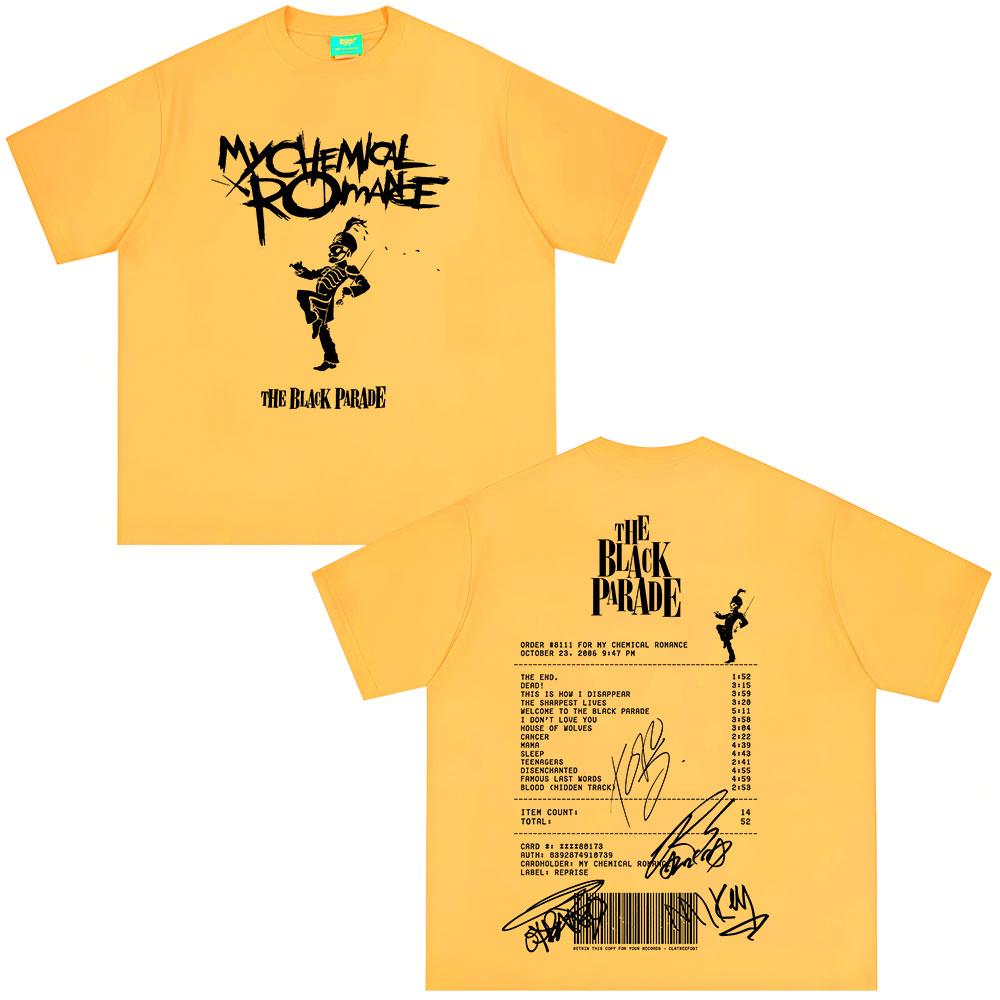 The Black Parade 2026 Tour Tshirts Rock Band My Chemical RoUnisexce Tshirt Unisexs Women Clothing Cotton Casual Y2K Top Streetwear