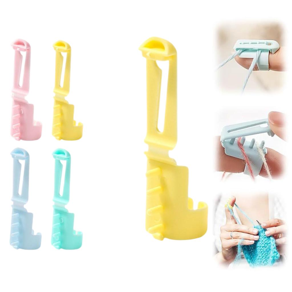 4 шт. Кольца-направляющие для пряжи, натяжные кольца для вязания крючком, инструмент для вязания, регулируемые сопутствующие кольца, аксессуары для вязания