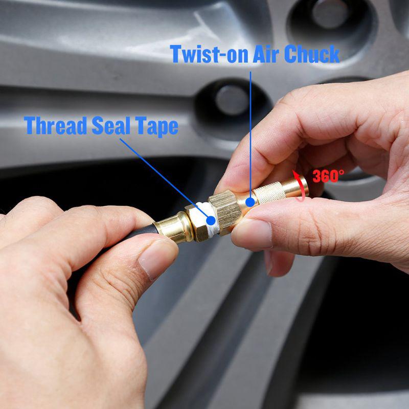 Цифровой насос для накачивания шин с манометром 200 фунтов на квадратный дюйм, воздушный патрон для грузовика, автомобиля, велосипеда