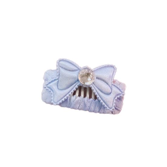 Yousheng Bow Tie Rhinestone Decor Dog Hairpin Medium Dog Cat Barrette Pet Headwear