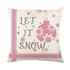 45cm Pink Christmas Cushion Cover Pillowcase 2025 Christmas Decorations for Home Xmas New Year Christmas Decor