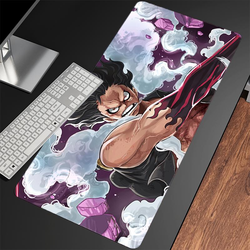 Mouse Pad Anime Professional Gaming Accessories Rubber Computer Keyboard Desk Mat Oone Ppiece Luffy Lock Edge Gamer Mousepads