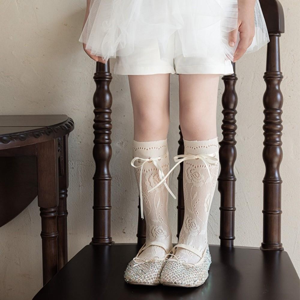 1 Pair Lace Trim Lace Socks Thin Material Lolita Socks Cute Style Slouch Socks Casual Wear