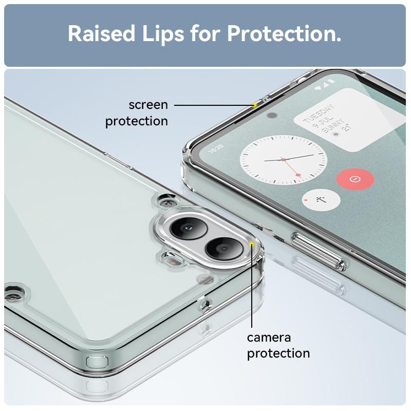 Для Nothing CMF Phone 1 Чехол Чехол Nothing CMF Phone 1 Capa Phone Bumper Противоударный Прозрачный Чехол Nothing CMF Phone 1