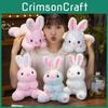 Colorful Glowing Rabbit Plush Toy Cartoon Stuffed Doll Home 2535cm Decoration
