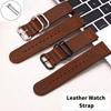 18mm 20mm 22mm Vintage Crazy Horse Genuine Leather Strap - Quick Release Raw Ear High-Quality Business Strap for Huawei Samsung Smart Watch