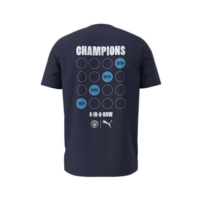 PUMA T Shirts Men's Marine Blue Crew Neck Moderate Straight Fit 783466-06
