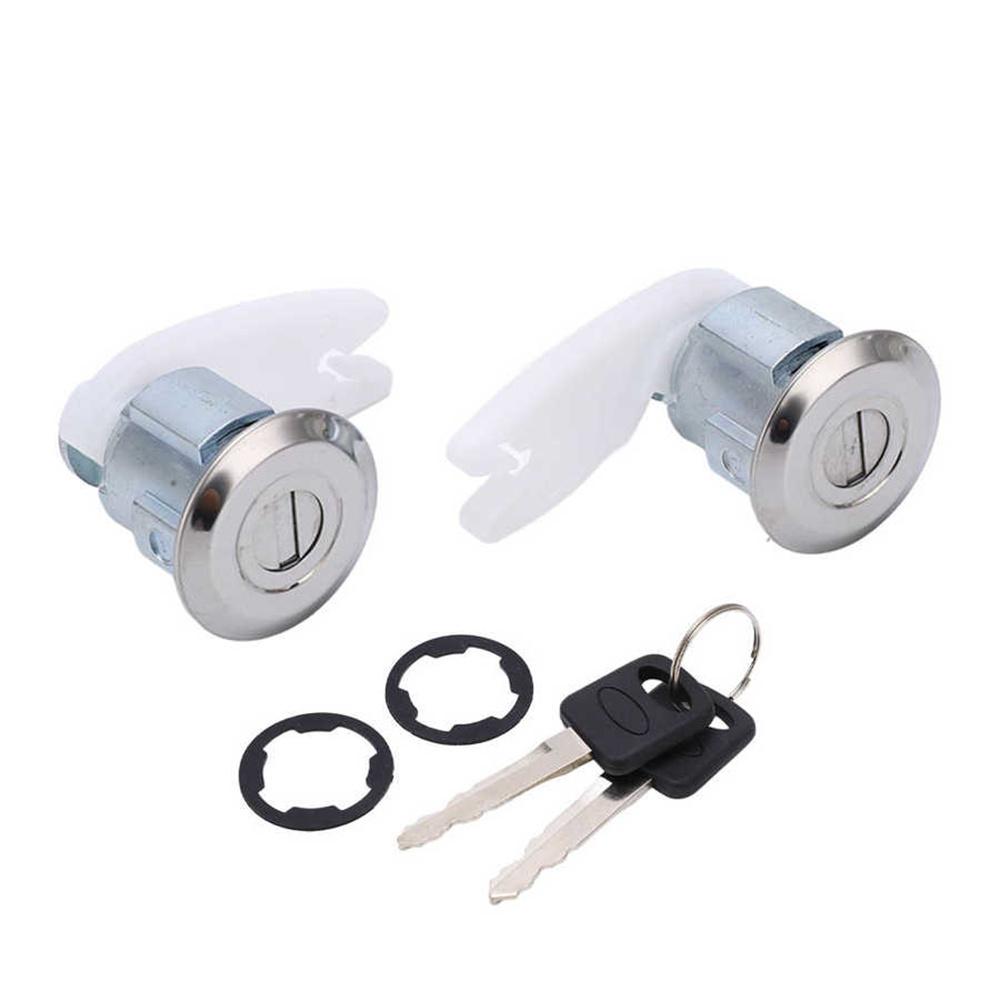 2x Door Lock Cylinder Kit W/ Key For Ford F150 F250 F350 Explorer F4TZ-1522050-B