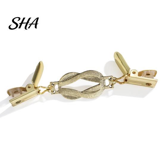 Retro Waist Tightener Knotted Sweater Clip for Women, Cardigan Dress Cincher Metal Clips Clip, Cloak Shawl Pant Clothes Women Outfit Accessories