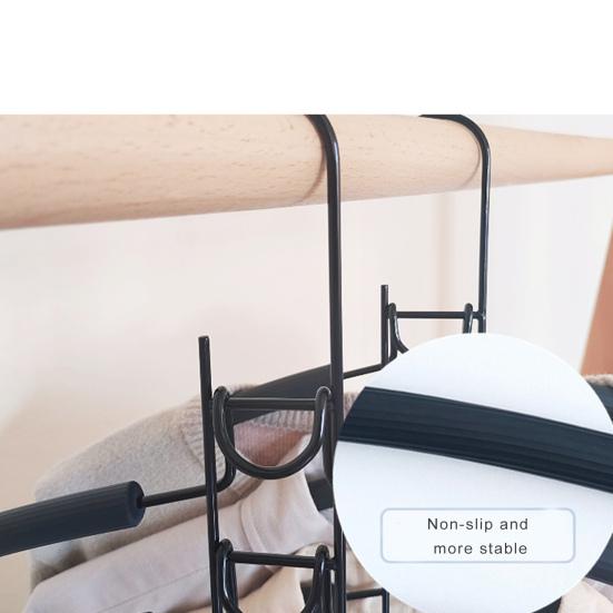 Clothing Hanger Multi-Layer 5-in-1 Anti-slip Design Space Saving Closet Organizer for Shirts Dresses Sweaters