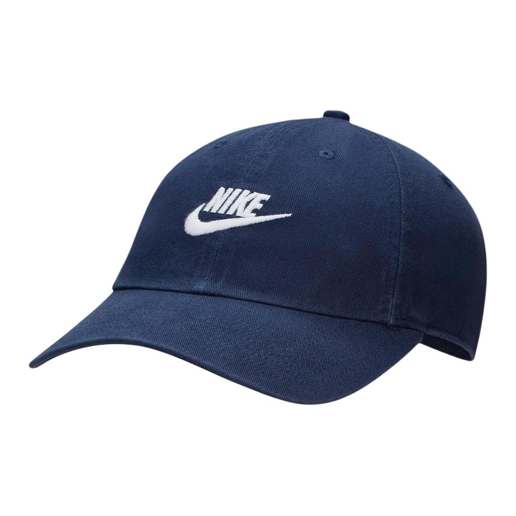 Nike Logo Decorated Cotton Baseball Cap Unisex Hats Blue FB5368-410