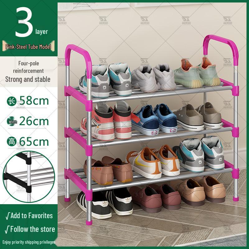 Тонкая многоярусная обувница для прихожей или общежития