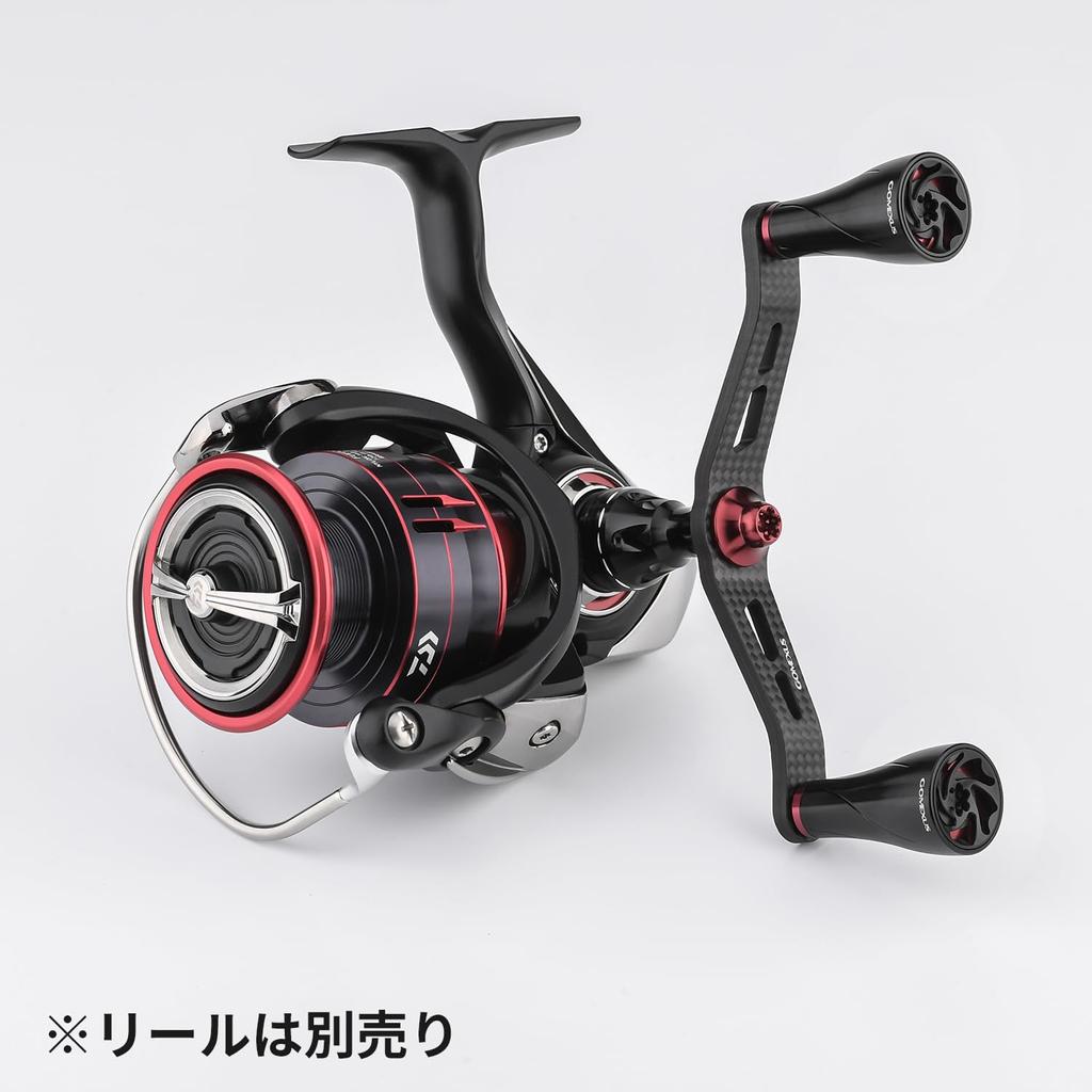 Ручка катушки Gomexus FY98 из карбона, совместимая с катушкой Daiwa Spinning Reel Двойная ручка Gekkabijin Caldia Emeraldas Замена 98 мм с