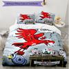 3pcs Duvet Cover Set (1*Duvet Cover + 2*Pillowcase, Without Core), Eintracht Frankfurt Print Soft All‑Season Bedding Set, Home Bedroom Decor Gift