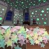 100pcs Wall Stickers Decal Glow In The Dark Baby Kids Bedroom Home Decor Color Stars Luminous Fluorescent Wall Stickers Decal
