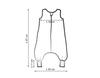 Muslin sleeping bag for children with legs L 9-24 months summer TOG 1.0 - gray