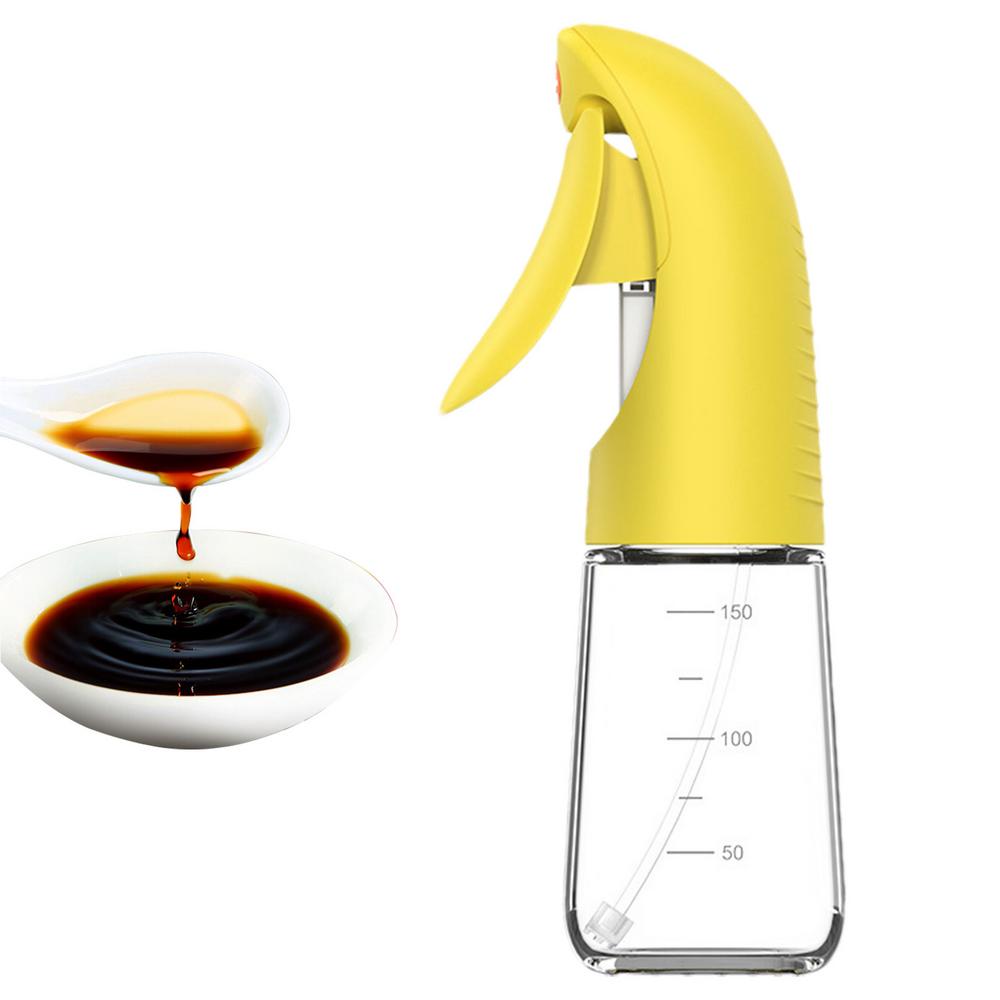 Oil Spray Bottle For Cooking 150ml Oil Spray Mister For Cooking Refillable Glass Sauce Container Kitchen Gadget For Air Fryer