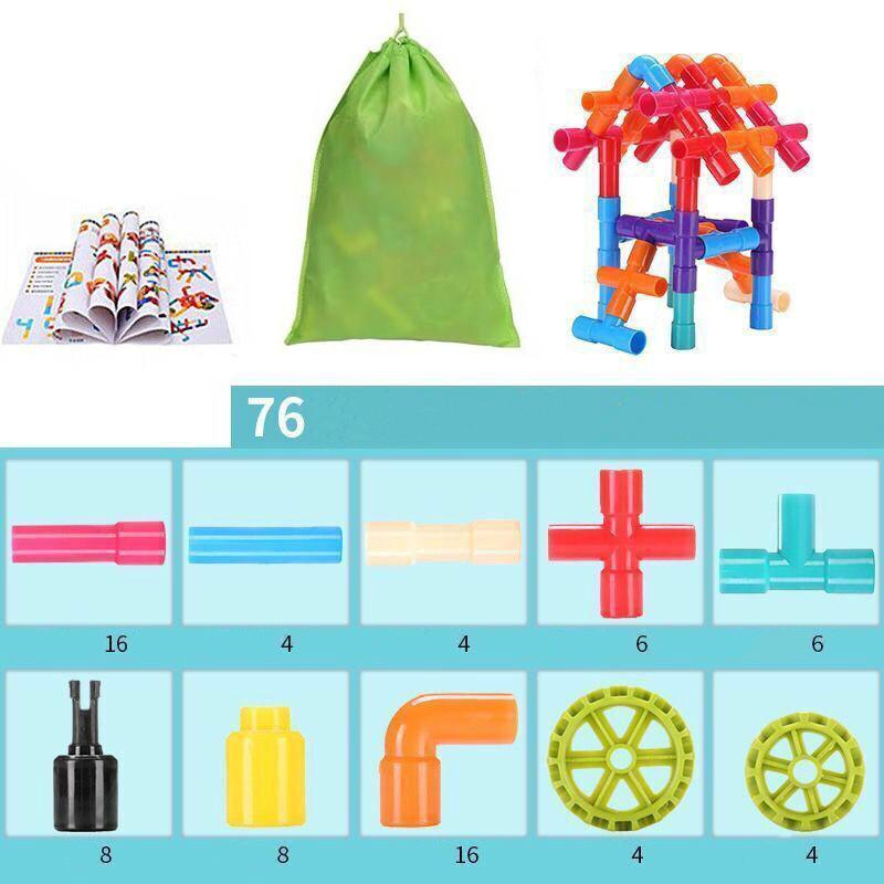 Детская развивающая головоломка, подключаемый модуль, сделай сам, водопровод, строительный блок, игрушка, образование для детей раннего возраста, пластиковый блок, игрушка