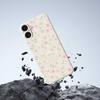 For iPhone 17 Case Small Flower Pattern Printing Straight Edge TPU Phone Back Cover