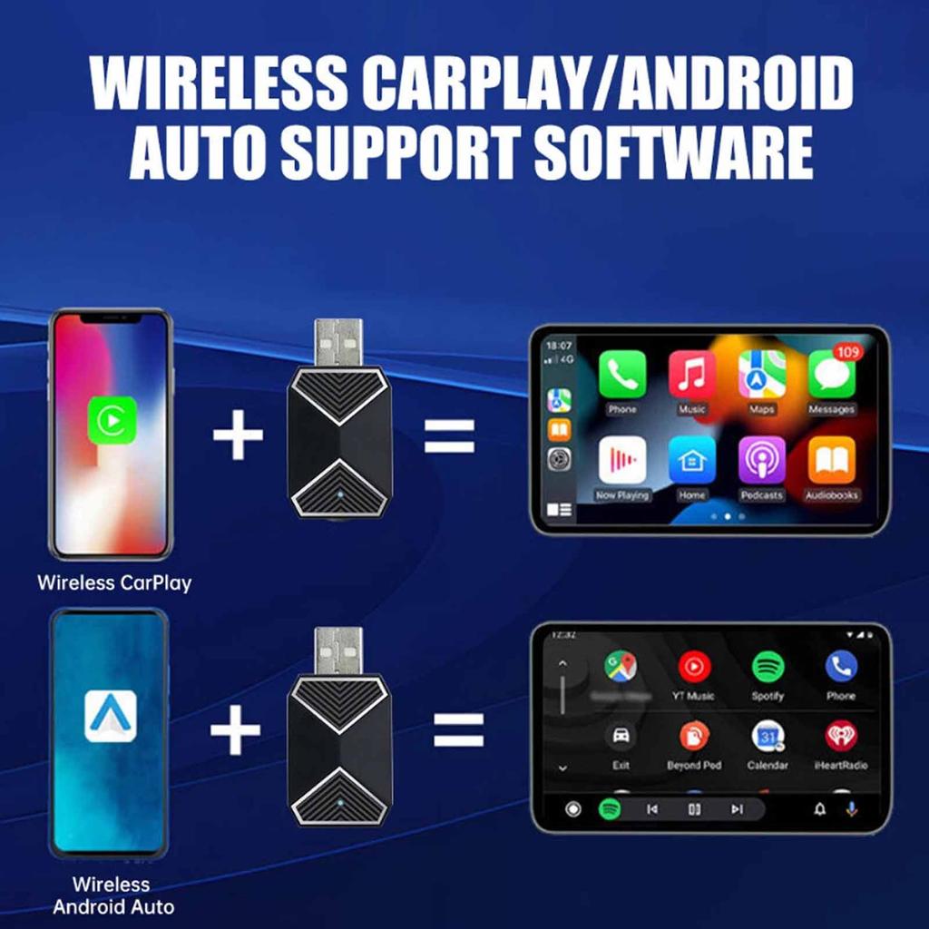 Wireless Car/play Adapter Android Auto Smart Plug&Play