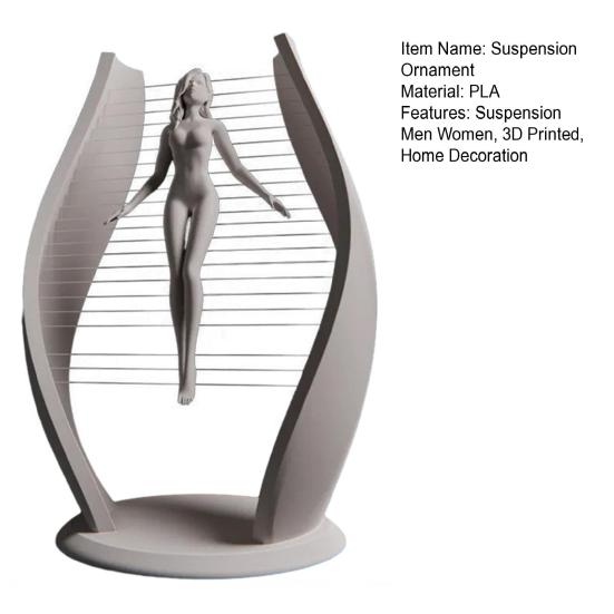 Художественная подвеска Мужчина Женщина Фигурка 3D-печать Парящий Мальчик Девочка Статуэтка Дом Офис Гостиная