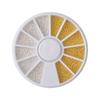 1 Wheel Mix Sizes Nail Art Caviar Beads Tiny Steel Beads Nail Decoration Manicure Tool Gold Silver Rose Gold Colorful