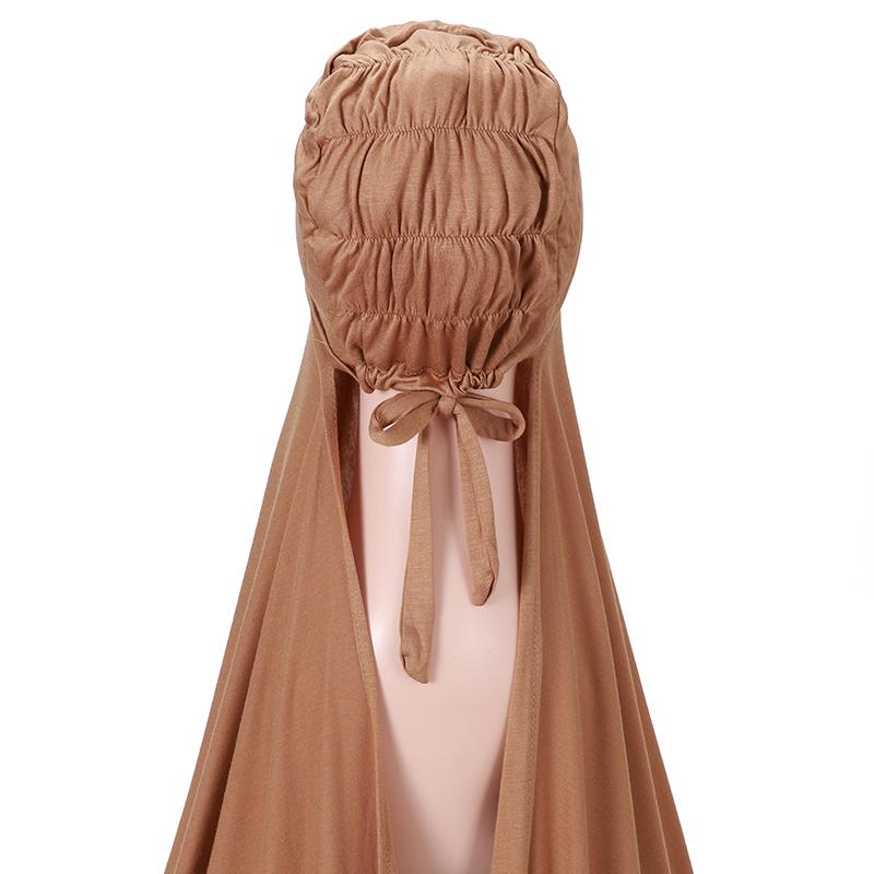 Высококачественный мгновенный джерси-хиджаб для мусульманских женщин с внутренней шапочкой-боннет, хиджаб для мусульманских женщин, головные покровы, платки