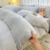 Комплект из 4-х предметов из молочного бархата, двухсторонний бархатный антистатический, 3-х предметный зимний утолщенный пододеяльник