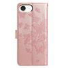 For iPhone 16e Case Butterfly Imprinted Wallet Stand PU Leather Flip Phone Cover with Strap