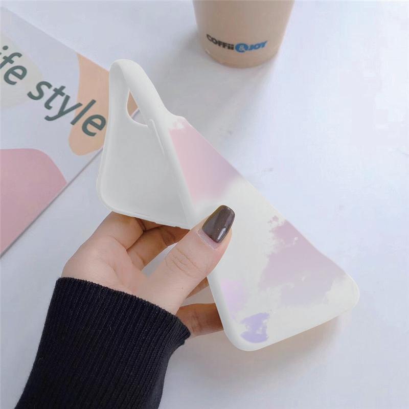 Мягкий силиконовый чехол с рисунком облаков для Xiaomi Redmi Note 13 Pro 13C Samsung A55 M35 S24 iPhone Huawei Honor Realme Camera Защитный противоударный чехол