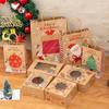 Cookies Snack Party Decoration Xmas Christmas Decorations Handle Bag Gift Bags Christmas Ornament