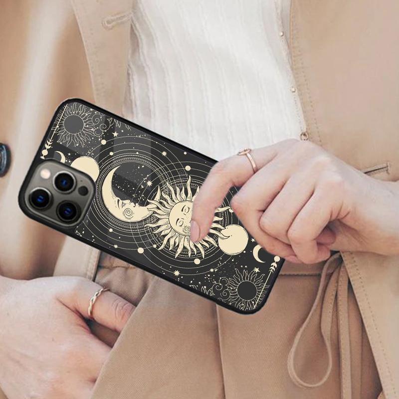 Магнитный чехол для телефона Tarot Moon для APPLE iPhone 17 Air 16 14 13 12 Pro Max 15 Plus Беспроводная зарядка С крышкой MagSafe