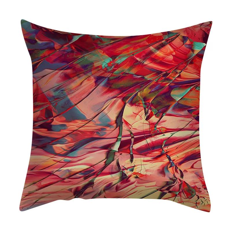 Диван, автомобильное сиденье, декор, домашний стул, чехол для подушки, абстрактный нерегулярный рисунок чернил, мраморная подушка