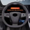 LLIT4 BMW Car Steering Wheel Cover Leather Anti Slip Car Accessories For Performance F30 F40 F10 E90 F20 E46 E60 E70 E39 E36 E87 X7 X3