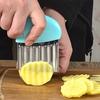 1 шт., резак для картофеля из нержавеющей стали, кухонная овощерезка, режущий инструмент, волнистый нож, резак для картофеля фри, кухонные принадлежности