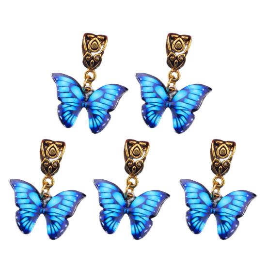 5 шт. дреды, бусины, полый дизайн, противоскользящие, противоскользящие, антикоррозийный головной убор, коса для волос в виде бабочки, декоративные кольца для волос с дредами для повседневного ношения