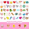 100 Small Size 4cm Small Fresh VSCO Stickers Graffiti Stickers Computer Notebook Refrigerator Water Cup Stickers