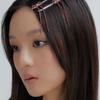 Eireve CANDY STONE LONG BOW HAIR CLIP SET (5 COLOR)