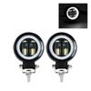 3Inch Universal Motorcycle Headlight Led Fog Mini Spot Lights Angel Eyes 20W Lenses for Scooter Atv Moto Accessories Lamp.