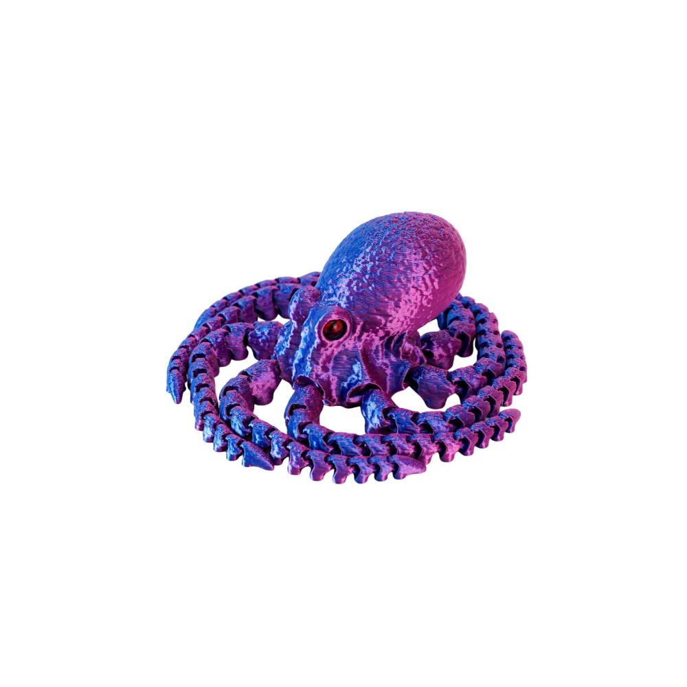 Jointed Body 3D Printed Octopusfish Octopusfish Figurine Poseable Tentacles Tabletop Decoration