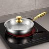 316 Stainless Steel Frying Wok Universal Cooking Pot Household Steak Skillets  Induction Cooker