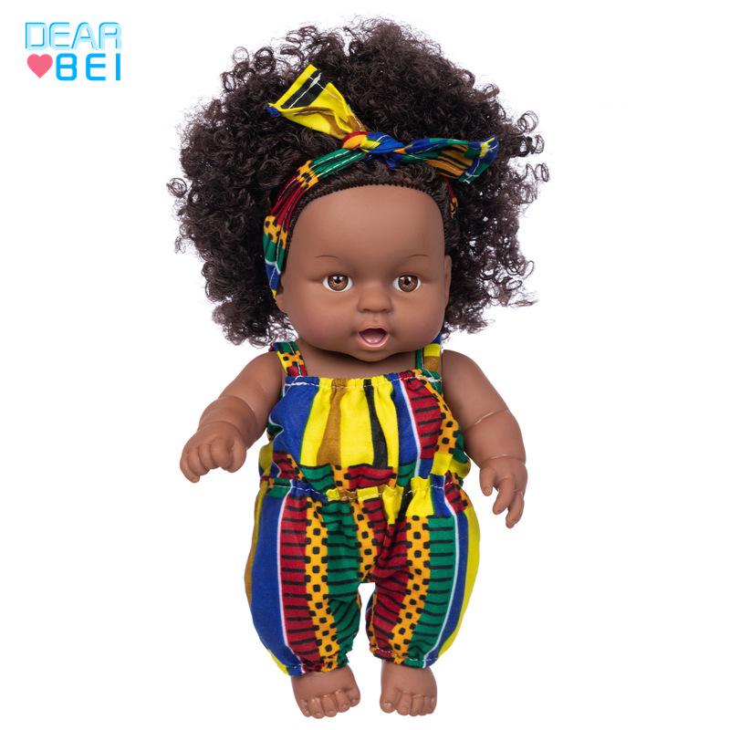 Cross-Border Tie-Dye Vinyl Baby Comfort Doll, 8-Inch Girl Reborn Toy
