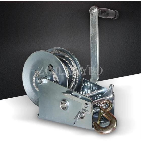 600-3000 Pounds Manual Winch Wire Rope Traction Hoisting Winch Hand Winch Complete Specifications