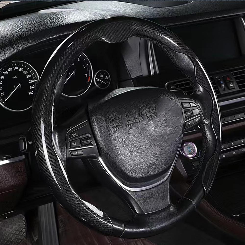 Чехол на руль автомобиля 38см 15дюймов Ультратонкий Меховой Нескользящий Дышащий Противоскользящий Аксессуары Декоративные принадлежности для руля
