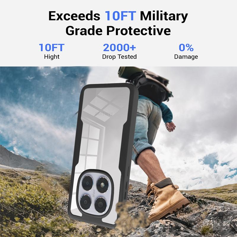 Для POCO X7 5G Чехол Противоударный 360° Двусторонний Полный Чехол для Корпуса Для Xiaomi POCOX7 Poko Little X7 X 7 Силиконовый Чехол