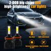 1 Pair Car  Headlight LED Head Lamp Car Stylish Super Bright 40W 8000LM 6000K H4 H7 H11 9006 Auto Fog Light Bulbs Big Led Chip