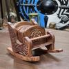 Wood Tea Coaster with Chair Design  Elevate Your Tea Time 19.05 Cm