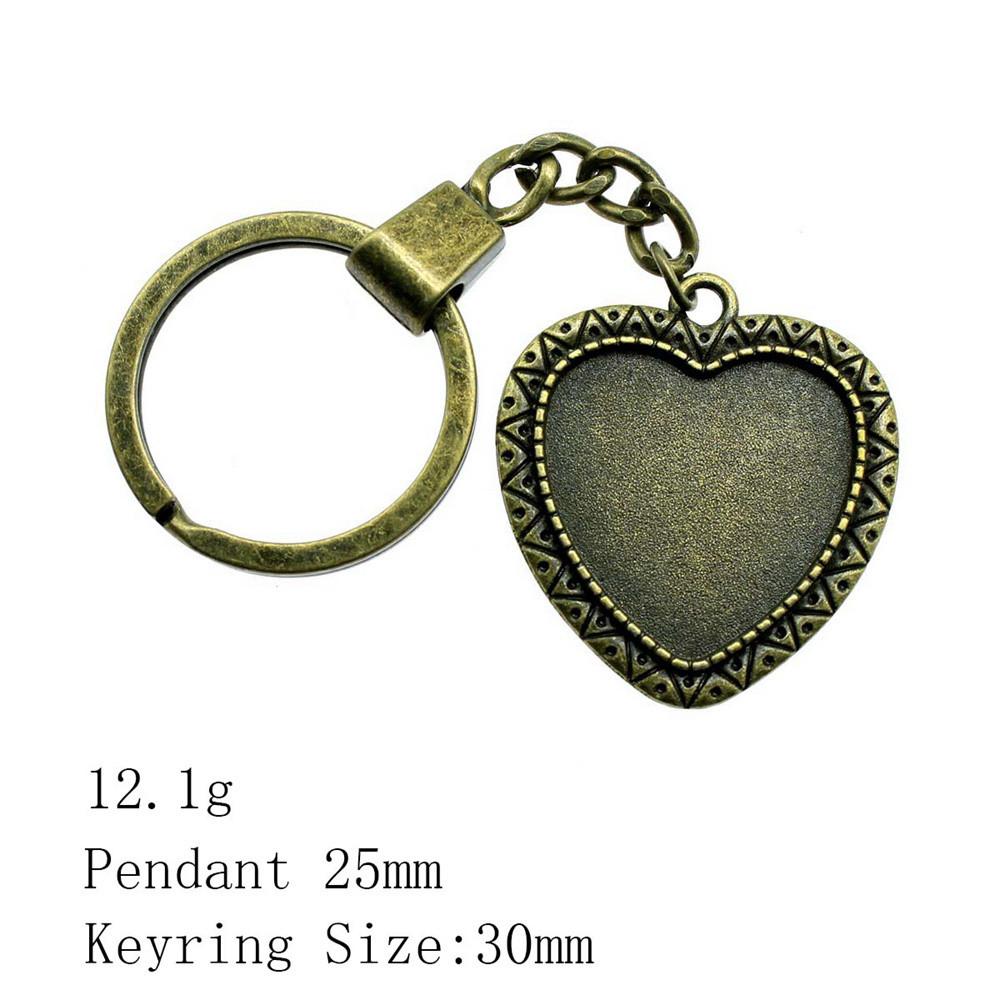 Брелки для ключей на выпускной Пара Сердце Эллиптический стеклянный кабошон База Подставка Брелки Дешевые Милые Вещи Брелок в виде самолета