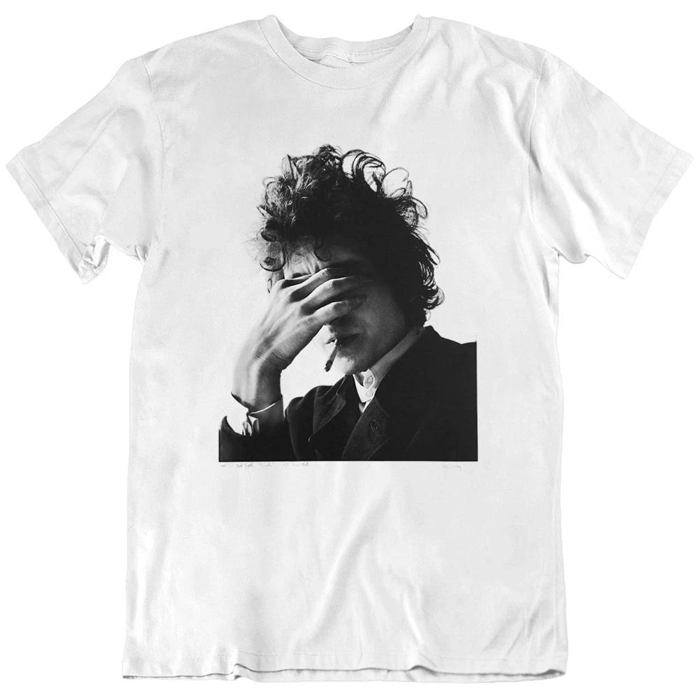 Bob Dylan Smoking American Singer Rock Music T-Shirt Full Size S-4XL