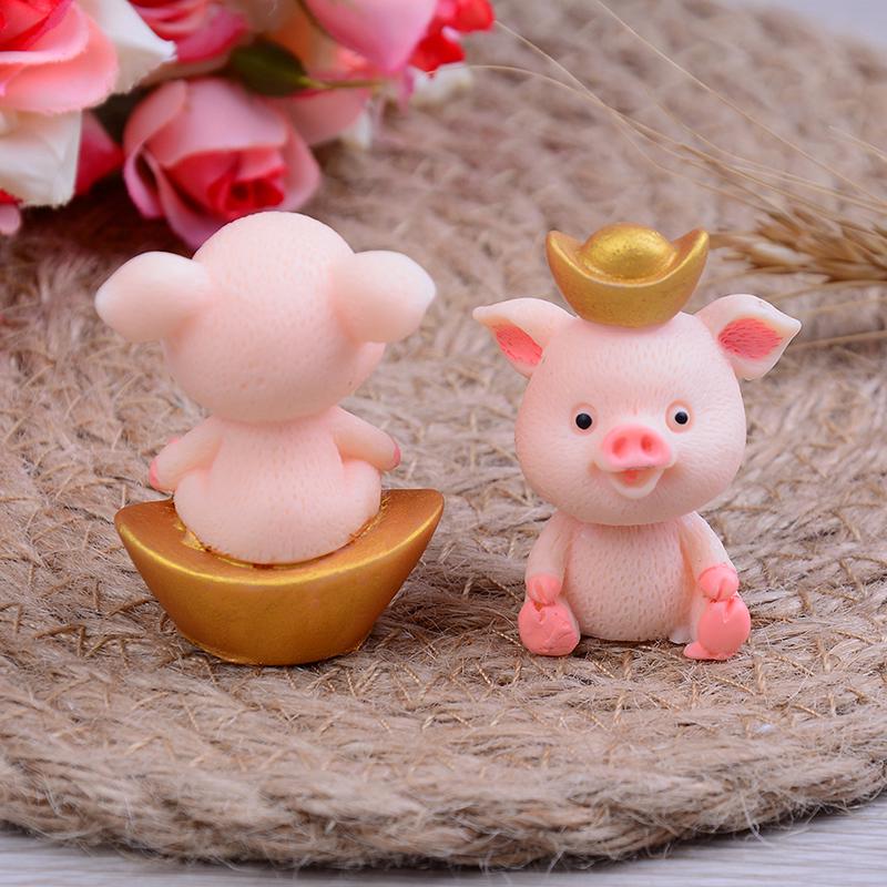 5 шт./набор Милая свинка Миниатюрное животное Садовое украшение Сделай сам Украшение для сказочного сада
